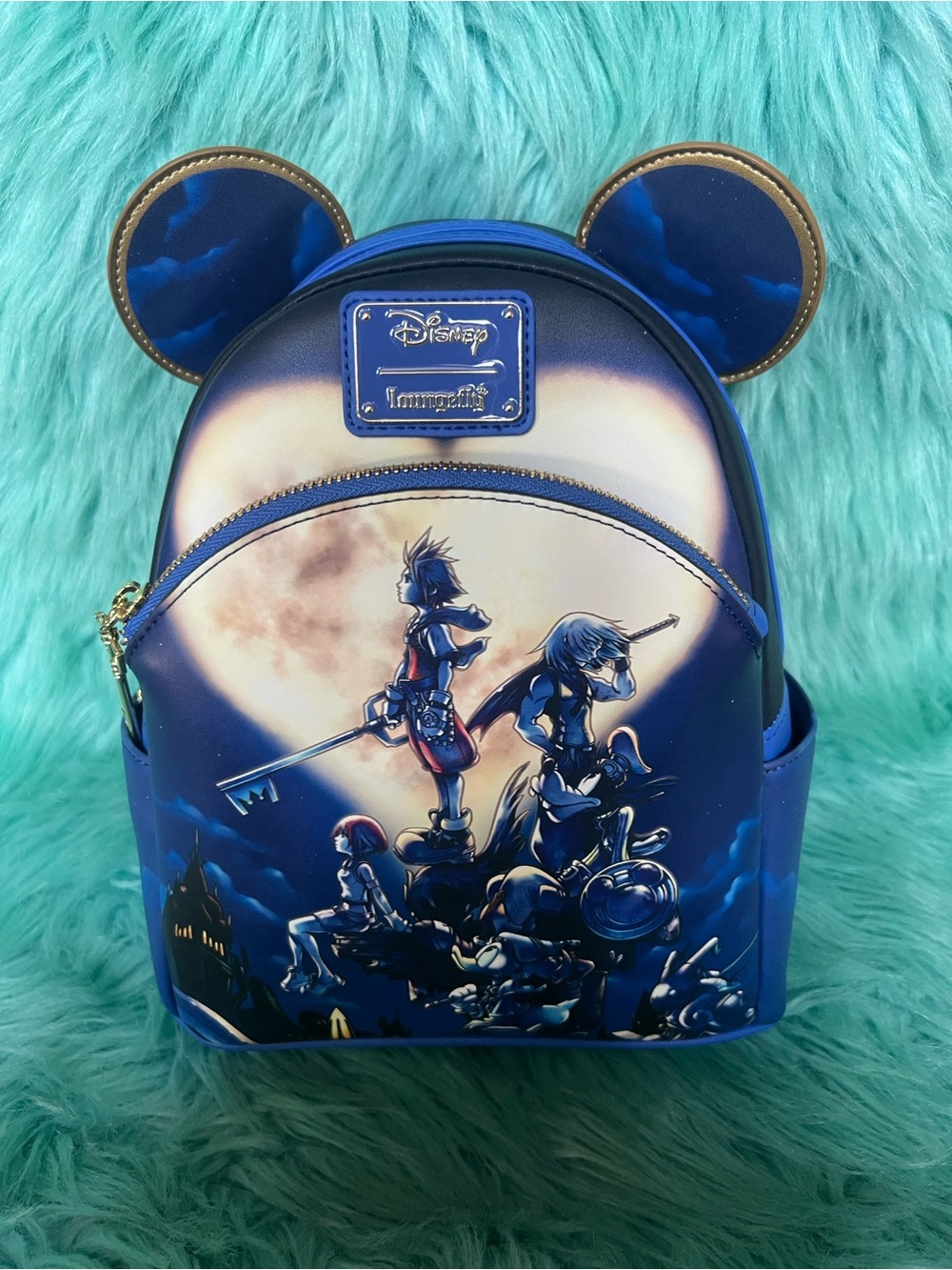 NWT Loungefly Blue Moon Kingdom Hearts Mini Backpack